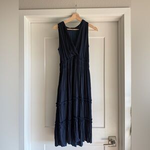 White House Black Market Deep Blue Maxi Dress